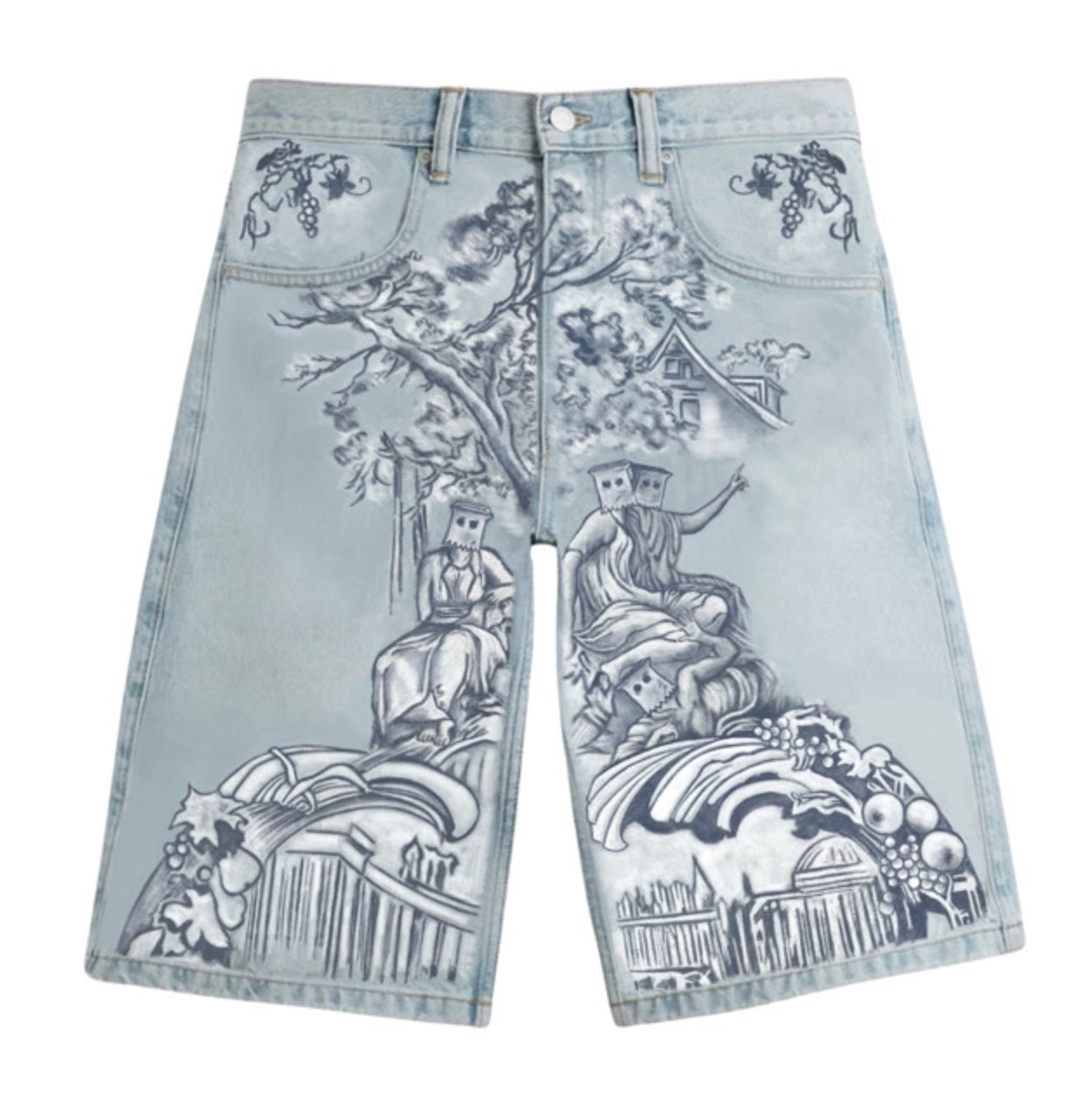 “Council of Influence” Denim Shorts